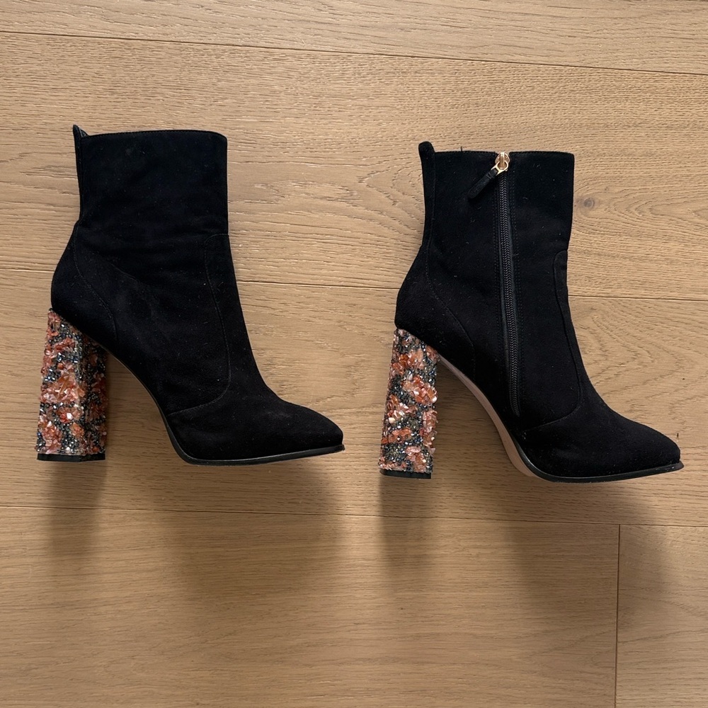 Sophia Webster Crystal Ankle Boots